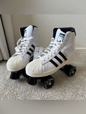 Adidas Superstar 82 Skate White Black JS4038 Women's Size 7.5